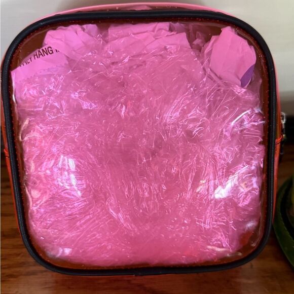 Dsquared2 authentic large PVC leather tote with multi color PVC zip pouches. - Picture 12 of 16